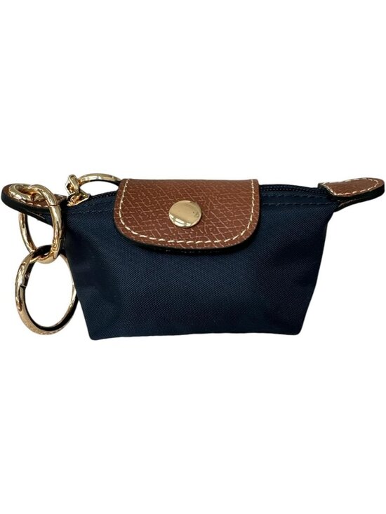 Accessories - Navy Blue Mini Keychain Pouch | Functional Coin Purse & Card Holder | Bag Charm